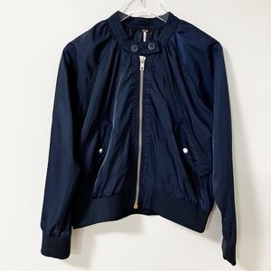 Free People | Blue Bomber Jacket M